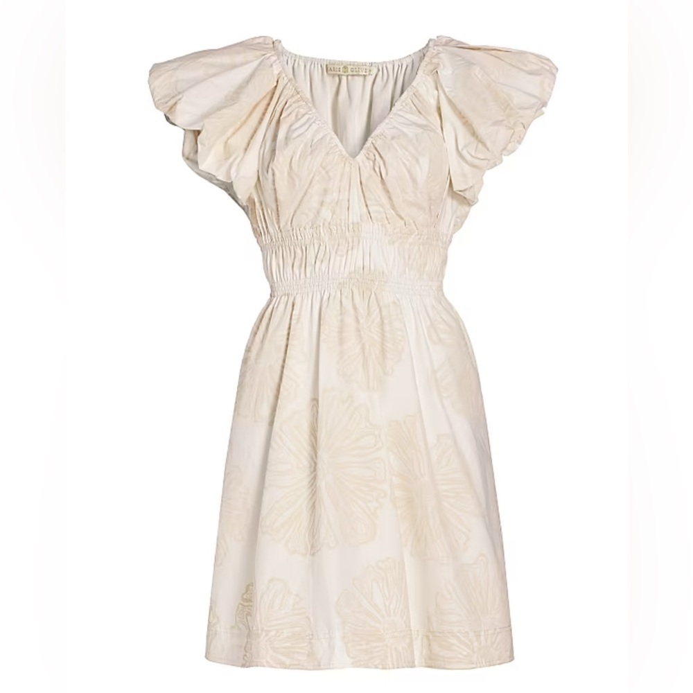 Marie Oliver Emilia Ruched Floral Minidress, Size S